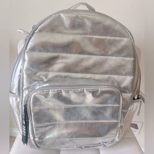 Fab Starpoint Silver “LOVE” New York Cute Backpack Laptop Sleeve Padded Strap